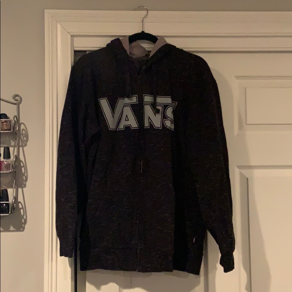 Vans sweatshirt large zip up